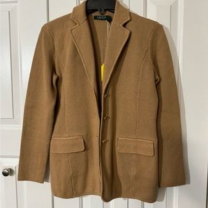 Ralph Lauren Tan Blazer-Size S-Like NEW